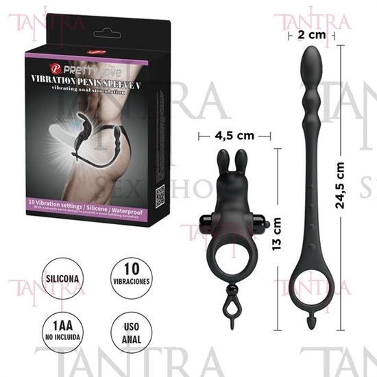 Anillo para estimulacion clitorial y dilatacion anal,